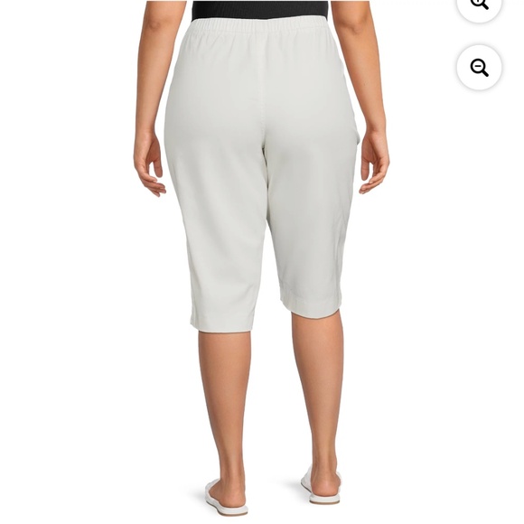 Just My Size Women’s white Pull On Stretch 2 Pocket Capri Pants 2X (18W-… - Picture 5 of 8
